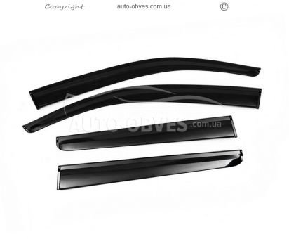 Window deflectors Toyota Hilux 2015-... - type: 4 pcs, sunplex sport фото 1