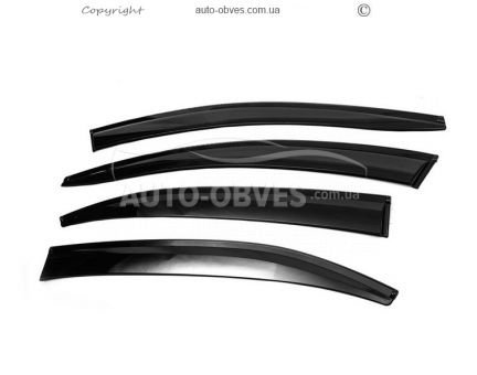 Window deflectors Volkswagen Jetta 2011-2018 - type: 4 pcs, sunplex sport фото 0