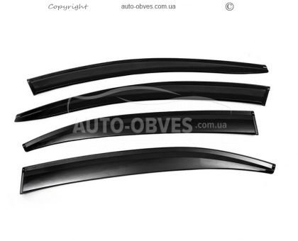 Window deflectors Volkswagen Jetta 2011-2018 - type: 4 pcs, sunplex sport фото 1