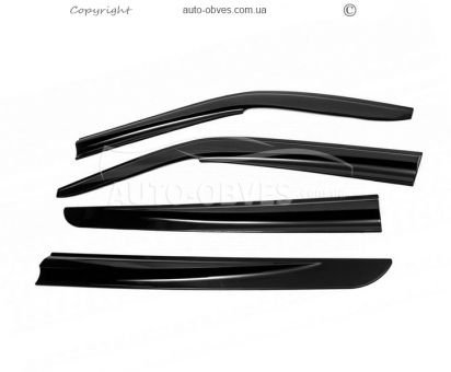 Window deflectors Volkswagen T6 2015-2022 - type: 4 pcs, sunplex sport фото 0