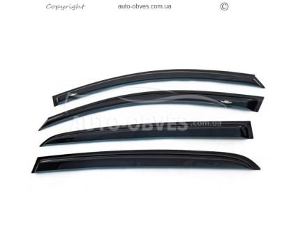 Window deflectors Hyundai I10 2008-2013 - type: 4 pcs hic фото 0
