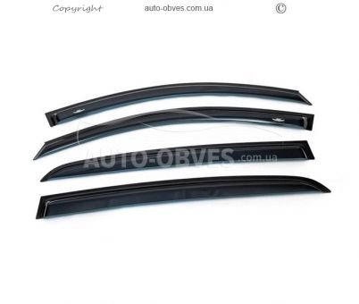 Window deflectors Hyundai I10 2008-2013 - type: 4 pcs hic фото 1