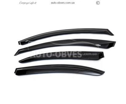 Window deflectors Hyundai Sonata NF 2004-2009 - type: 4 pcs hic фото 0