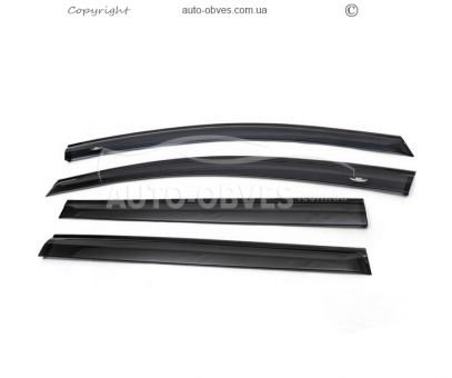 Window deflectors Nissan Leaf 2017-… - type: 4 pcs hic фото 0
