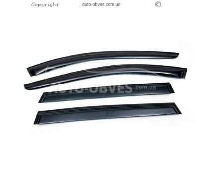 Window deflectors BMW 7 series E65, 66 - type: long 4 pcs hic фото 0