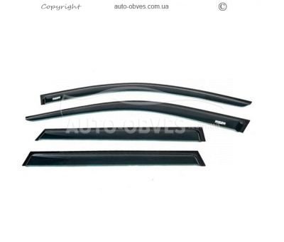 Window deflectors Jeep Grand Cherokee 2010-... - type: 4 pcs фото 0