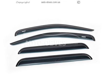 Window deflectors Nissan Navara 2005-2010 фото 1