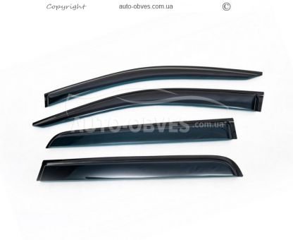Window deflectors BMW 5 series E60, 61 2003-2010 - type: 4 pcs фото 0