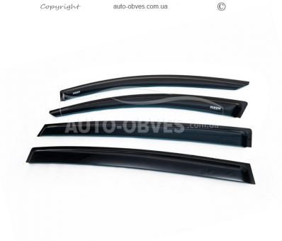 Window deflectors Renault Sandero 2013-... - type: 4 pcs фото 0