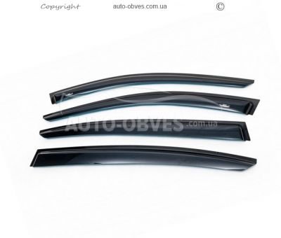 Window deflectors BMW 7 series F01, F02 - type: f02 4 pcs hic фото 0