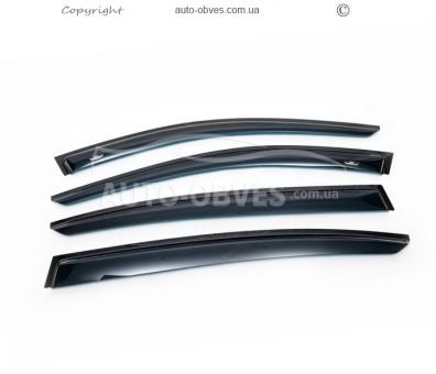Window deflectors BMW 7 series F01, F02 - type: f02 4 pcs hic фото 1