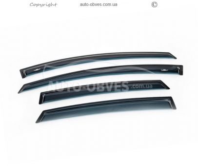 Window deflectors Ford Fiesta 2007-2017 - type: hb 4 pcs hic фото 1