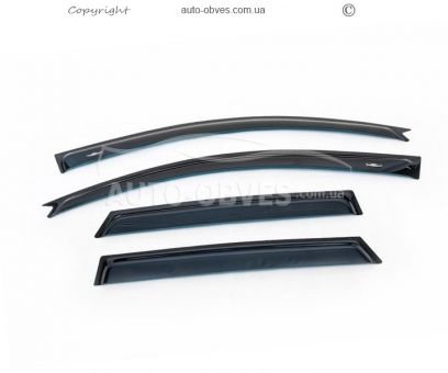 Window deflectors Mazda 6 2003-2007 - type: hb 4 pcs hic фото 0