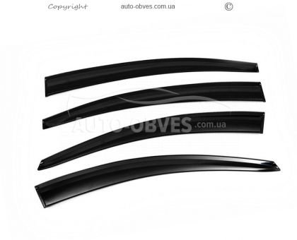 Window deflectors Chevrolet Cruze 2009-2016 - type: sd 4 pcs, sunplex фото 1