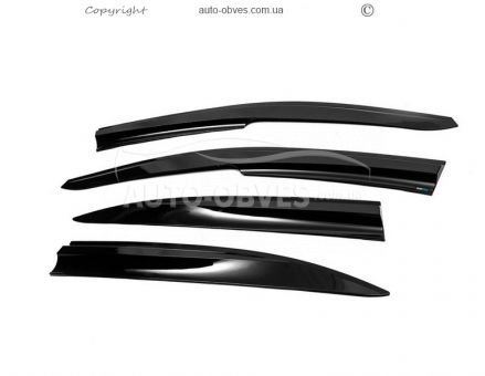 Window deflectors Opel Vectra C 2002-2008 - type: 4 pcs, sunplex sport фото 0