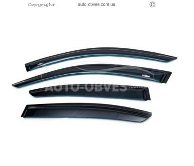 Дефлекторы окон BMW 3 серия E90, 91, 92, 93 2005-2011 - тип: wg 4 шт hic фото 1