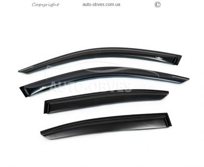 Window deflectors BMW 3 series F30, 31, 34 2012-2019 - type: sd 4 pcs hic фото 1