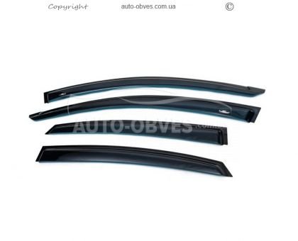 Дефлекторы окон Kia Rio 2000-2005 - тип: sd 4 шт hic фото 0