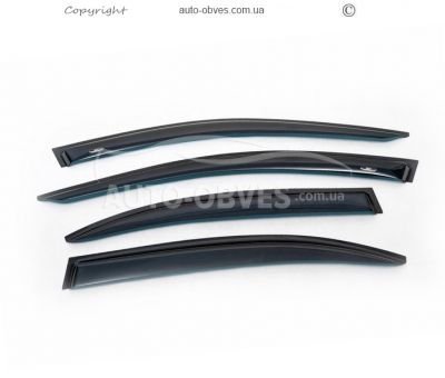 Window deflectors Skoda Rapid 2013-... - type: spaceback 4 pcs hic фото 1