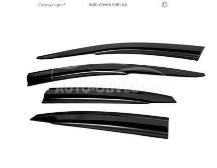 Window deflectors Ford Focus I 1998-2005 - type: 4 pcs, sunplex sport фото 0