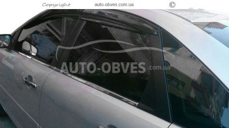 Window deflectors Ford Focus II 2005-2008 - type: 4 pcs, sunplex sport sd, hb фото 2