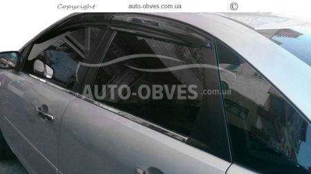 Window deflectors Ford Focus II 2008-2011 - type: 4 pcs, sunplex sport sd, hb фото 2