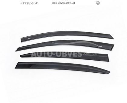 Window deflectors Mazda 3 2009-2013 - type: sd 4 pcs hic фото 1