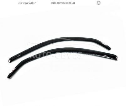 Window deflectors Fiat Doblo II 2005-... - type: insert 2 pcs hic фото 1