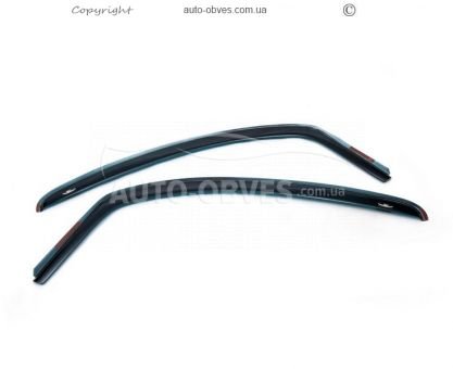 Дефлекторы окон Renault Kangoo 2008-2019 - тип: вставные 2 шт hic фото 1