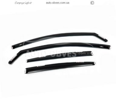 Window deflectors Volkswagen Passat B6 2006-2011 - type: insert sd 4 pcs hic фото 1