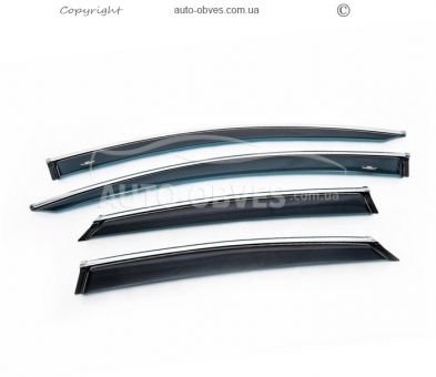 Windshields Ford Mondeo 2015-... - type: with chrome molding фото 1