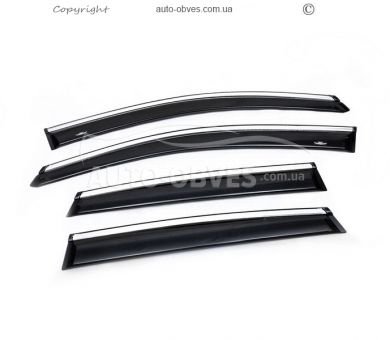 Windshields Honda CRV 2013-2016 - type: with chrome molding фото 1