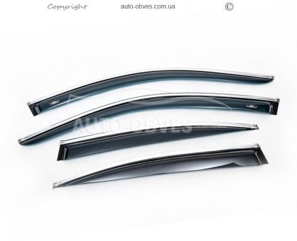 BMW 5 Series E60 windshields - type: with chrome molding фото 1