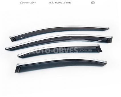 Windshields Mercedes E-class w213 - type: with chrome molding фото 1