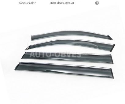 Windshields Mercedes GLS class x166 - type: with chrome molding фото 1