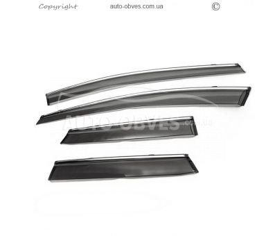 Deflectors with chrome molding Mazda CX-7 2006-2012 фото 0