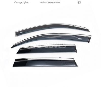 Дефлекторы окон Skoda Rapid 2013-2020 SD фото 0