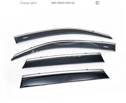 Дефлекторы окон Skoda Rapid 2013-2020 SD фото 1