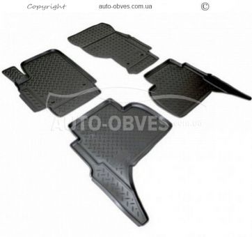 Floor mats Volkswagen Amarok 2011-2015 - type: set, model фото 0