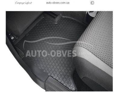 Floor mats original Volkswagen Amarok 2016-... - type: rear 2pcs фото 1