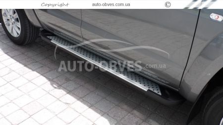 Алюмінієві підніжки Volkswagen Amarok 2016-... - style: BMW фото 2