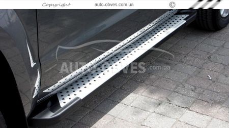 Aluminum running boards Volkswagen Amarok 2016-... - Style: BMW фото 3
