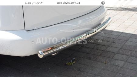 Volkswagen Caddy rear bumper protection - type: single pipe фото 1