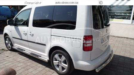 Volkswagen Caddy rear bumper protection - type: single pipe фото 2