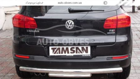 Защита заднего бампера VW Tiguan фото 2