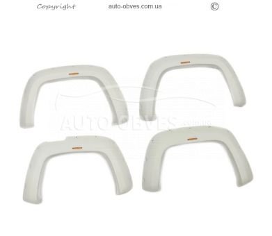 VW Amarok arch extenders - type: tank 19 cm, overlays for painting фото 1