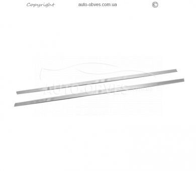 Window edging Volkswagen Caddy 2015-2020 - type: 2 pcs stainless steel фото 1