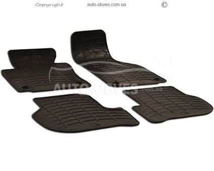 Floor mats rubber Volkswagen Golf VI with oval.fix фото 0