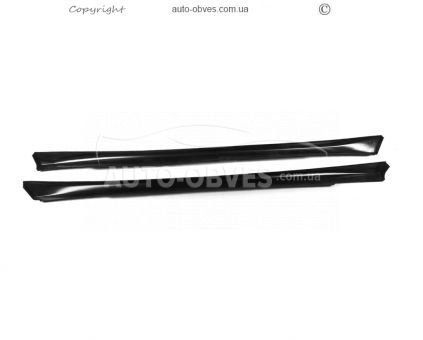 Side sills Volkswagen Golf 7, E-Golf - type: v1 gloss black photo 3
