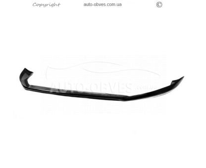 Передня накладка Volkswagen Golf, 7 E-Golf - type: lip під заводський бампер 2012-2017 v2 чорний глянець фото 0